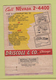 Matchbook Cover - Driscoll Electroplating Chicago IL 40 Strike