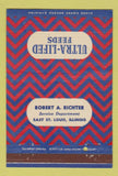 Matchbook Cover - Ultra Lifed Feeds East St Louis IL Robert Richter 40 Strike