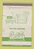 Matchbook Cover - Christy Playground Equipment WEAR 40 Strike