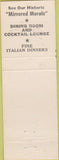 Matchbook Cover - El Dorado Hotel Sonoma CA red