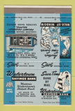 Matchbook Cover - Watertown Savings Bank Watertown MA DOUBLE PRINT 40 Strike