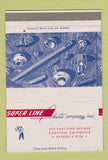 Matchbook Cover - Super Line Products Compton CA MISCUT 40 Strike