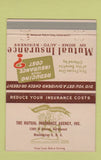 Matchbook Cover - Mutual Insurance Agency Washington DC 40 Strike