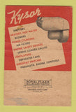 Matchbook Cover - Kysor Heater Cadillac MI temperature controls 40 Strike