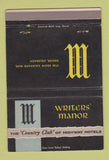 Matchbook Cover - Writers' Manor Denver Colorado 40 Strike