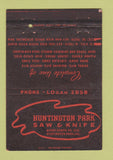 Matchbook Cover - Huntington Park Saw and Knife CA 40 Strike