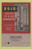 Matchbook Cover Black Sivalls & Bryson Oklahoma City OK oil production 40 Strike