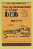 Matchbook Cover - Noland Co Plumbing Heating Supply Birmingham AL 40 Strike