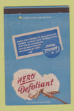 Matchbook Cover - Aero Defoliant Cyanamid New York City 40 Strike