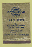 Matchbook Cover - National Copper & Smelting Cleveland OH WEAR 40 Strike