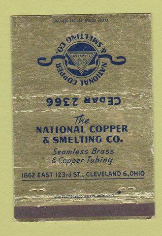 Matchbook Cover - National Copper & Smelting Cleveland OH WEAR 40 Strike