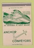 Matchbook Cover - Anchor Conveyors Dearborn MI 40 Strike