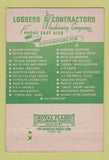 Matchbook Cover - Loggers & Contractors Machinery Portland OR 40 Strike