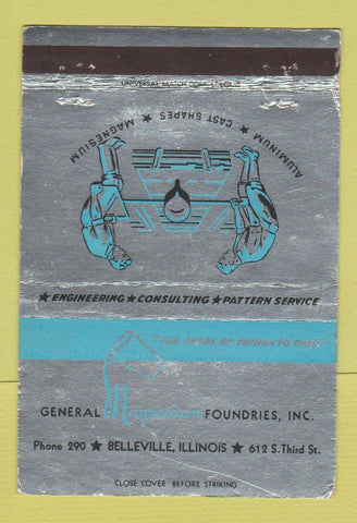 Matchbook Cover - General Magnesium Foundries Belleville IL 40 Strike