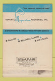 Matchbook Cover - General Magnesium Foundries Belleville IL 40 Strike