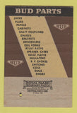 Matchbook Cover - Bud Radio Parts Cleveland OH 40 Strike