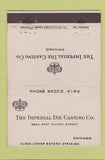 Matchbook Cover - Imperial Die Casting Chicago IL 40 Strike