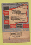 Matchbook Cover - Ray Crancer Insurance Denver Colorado WORN 40 Strike