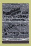 Matchbook Cover - S&E Carbide Drill Bushings Bridgeport MI WEAR 40 Strike