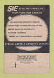 Matchbook Cover - S&E Carbide Drill Bushings Bridgeport MI WEAR 40 Strike