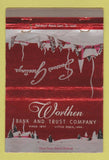 Matchbook Cover - Worthen Bank and Trust Little Rock AR Christmas 40 Strike