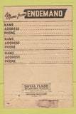 Matchbook Cover - Endemand Plating Brass Nickel Huntington Park CA 40 Strike