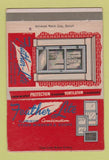 Matchbook Cover - Feather Lite Aluminum Storm Windows Doors  40 Strike
