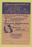 Matchbook Cover - Massachusetts Envelope Company Boston MA 40 Strike