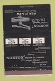 Matchbook Cover - Norton Door Closers Bensenville IL 40 Strike