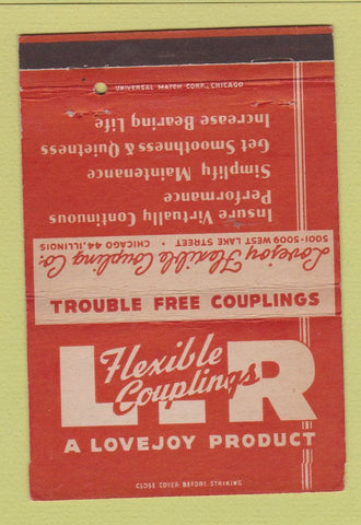 Matchbook Cover - Lovejoy Flexible Coupling Chicago IL 40 Strike