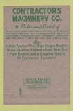 Matchbook Cover - Contractors Machinery Detroit MI 40 Strike