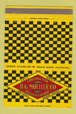 Matchbook Cover - RG Moeller Construction Equipment Detroit MI 40 Strike