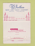Matchbook Cover - Worthen Bank and Trust Little Rock AR Christmas 40 Strike