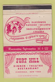 Matchbook Cover - Fort Hill Dinner Theatre Scarsdale NY 40 Strike