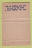 Matchbook Cover - First National Bank Tuscola IL Christmas 40 Strike
