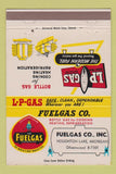 Matchbook Cover - LP Gas Propane Houghton Lake MI 40 Strike