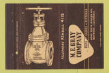 Matchbook Cover - ME Gray Pipe Valves Fittings Maywood CA 40 Strike