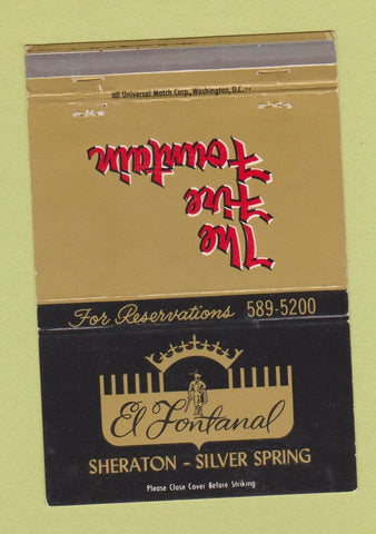 Matchbook Cover - El Fontanal Sheraton Silver Spring MD 40 Strike
