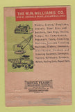 Matchbook Cover - WW Williams Machinery Cleveland OH Rosencrans 40 Strike