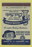 Matchbook Cover - Northwestern National Bank Philadelphia PA 40 Strike