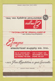 Matchbook Cover - Efengee Electrial Supply Chicago Des Plaines IL 40 Strike