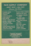 Matchbook Cover - Pate Supply Company Birmingham AL 40 Strike