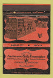 Matchbook Cover - Anderson Stolz Corp Kansas City MO Chemical WEAR 40 Strike
