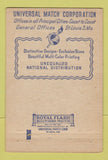 Matchbook Cover - Universal Match Corp O George Heyl Baltimore MD WEAR 40 Strike