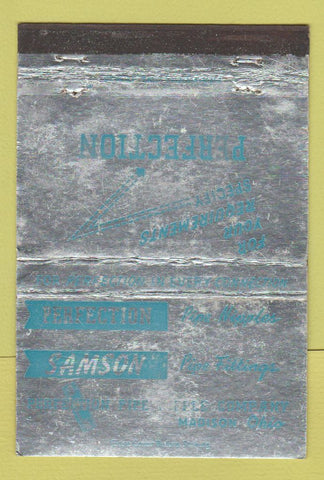 Matchbook Cover - Sampston Pite Fittings nipples Madison OH WEAR 40 Strike