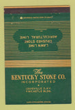 Matchbook Cover - Kentucky Stone Lawn Lime Louisville KY 40 Strike
