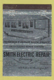 Matchbook Cover - Smith Electric Repair Burlington NC WEAR 40 Strike