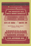Matchbook Cover - Jefferson Liquor Store Buffalo NY 40 Strike