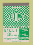 Matchbook Cover - WP Ballard Laundry Supply Birmingham AL Houston 40 Strike
