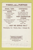 Matchbook Cover - Fred Whitaker Wool Clothes Boston MA Raleigh NC 40 Strike